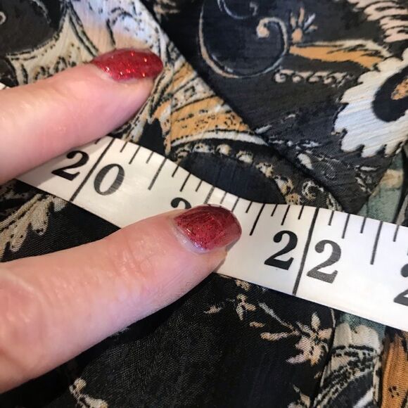 Paisley Off The Shoulder Peplum Top Plus Size - Picture 13 of 13